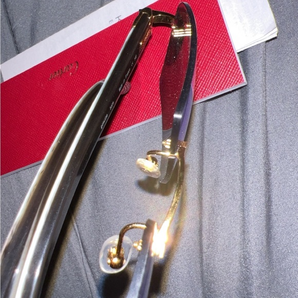 Authentic Cartier men’s sunglasses with custom blue tint - Picture 10 of 11